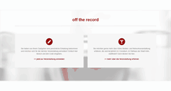 Desktop Screenshot of offtherecord.de